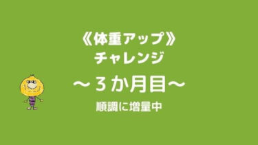太りたくても太れない男《３か月目のチャレンジ》