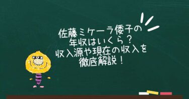 佐藤ミケーラ倭子の年収はいくら？収入源や現在の収入を徹底解説！