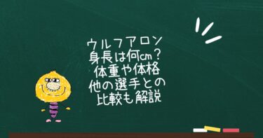 ウルフアロンの身長は何cm？体重や体格・他の選手との比較も解説